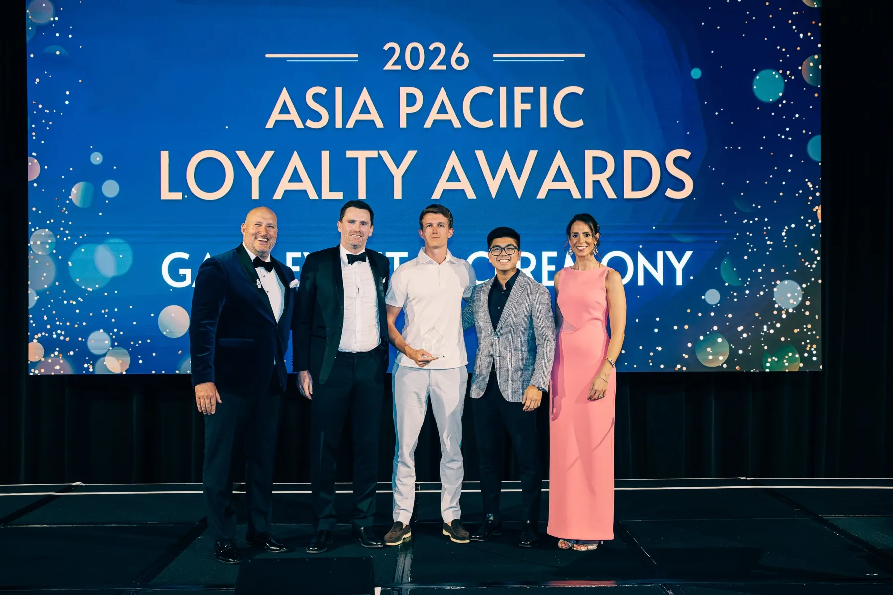 The Sota team accepting Best Use of Digital Technology at the 2026 Asia Pacific Loyalty Awards